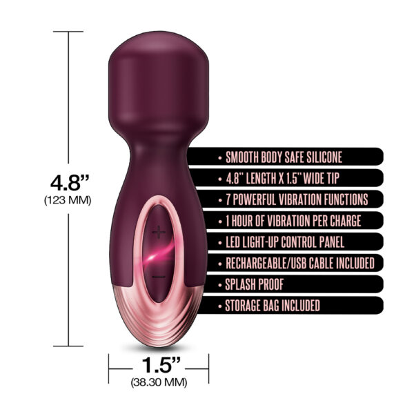 850010096834 3 Zola Rechargeable Silicone Mini Wand