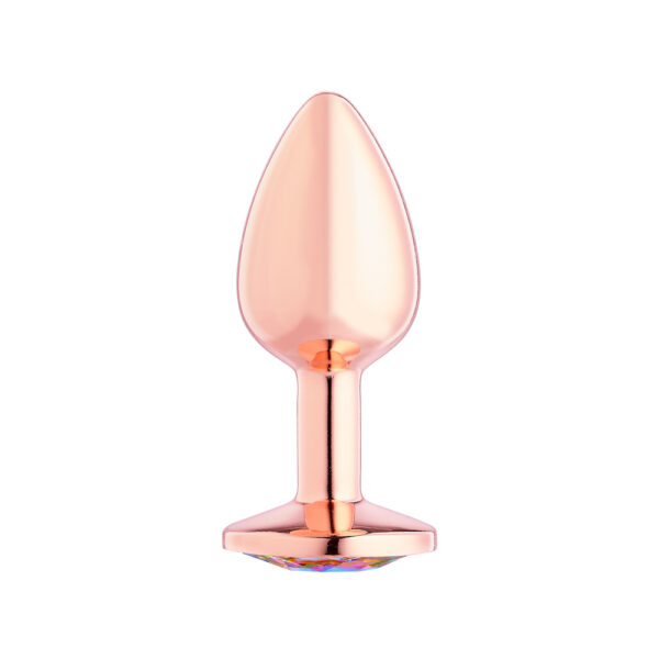 850013016723 2 Gems Rosy Gold Anal Plug Small