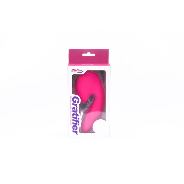 850017269316 Sublime Gratifier G-Spot Vibe With Air Suction Pink