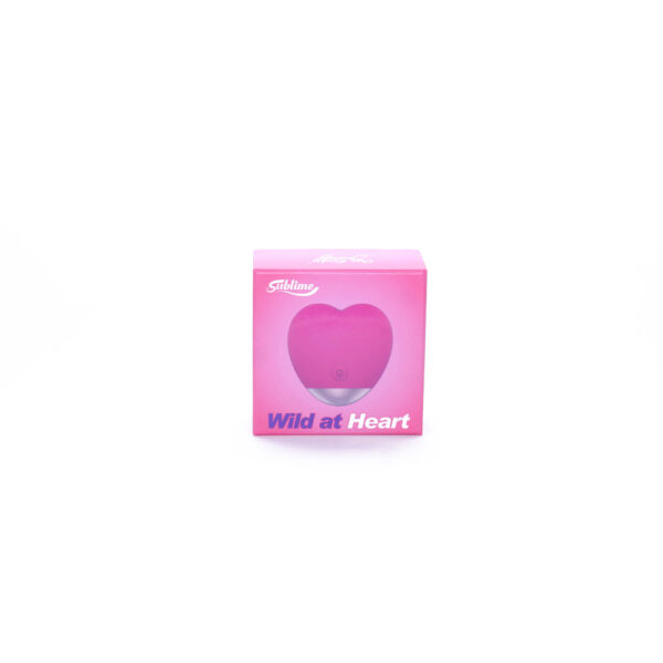 850017269323 Sublime Wild At Heart Silicone External Heart Shaped Vibe Pink