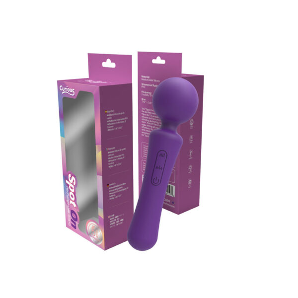 850017269538 Curious Spot On Rechargeable Wand Purple