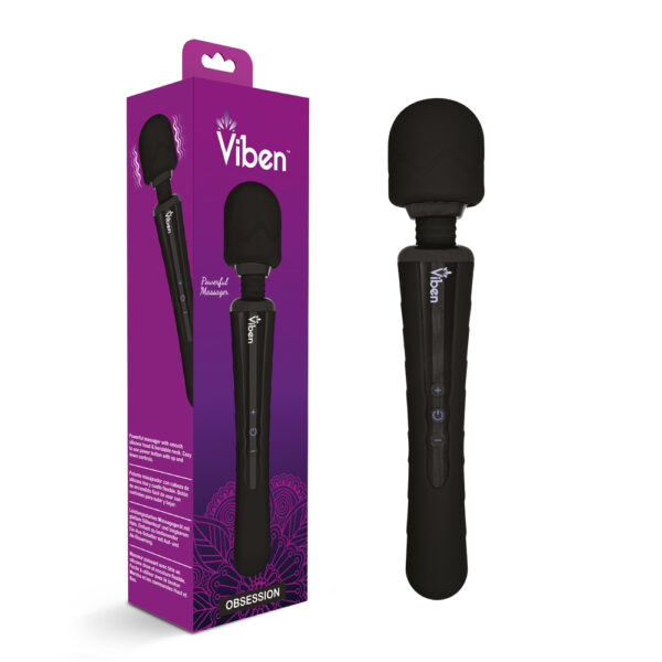 850018691017 Viben Obsession Wand Massager Black