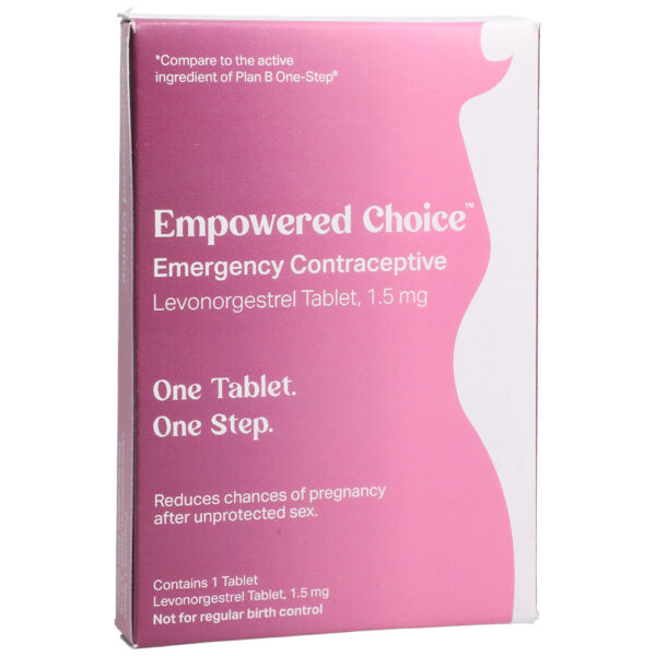 850041338125 Versea Empowered Choice Emergency Contraception Single Levonorgestrel 1.5 Mg Tablet