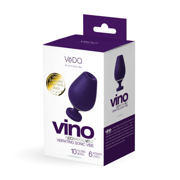 850052871093 Vino Rechargeable Vibrating Sonic Vibe Purple