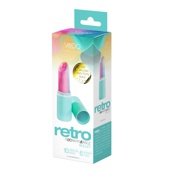 850052871116 Vedo Retro Rechargeable Bullet Turquoise