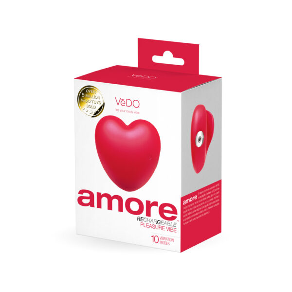 850052871154 Vedo Amore Rechargeable Pleasure Vibe Red