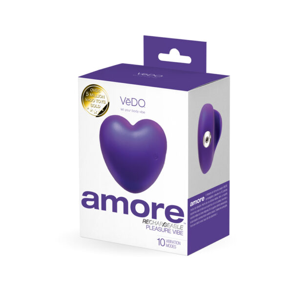 850052871161 Vedo Amore Rechargeable Pleasure Vibe Purple