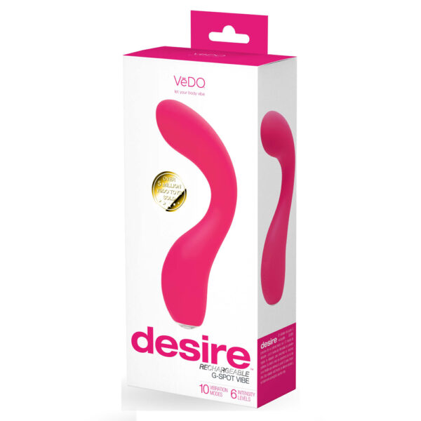 850052871222 Desire Rechargeable G-Spot Vibe Pink