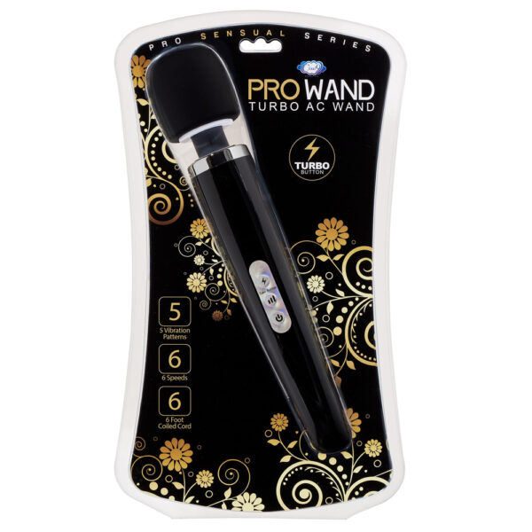 860008249715 Cloud 9 Turbo Ac Powered Wand Black Pro Sensual Series