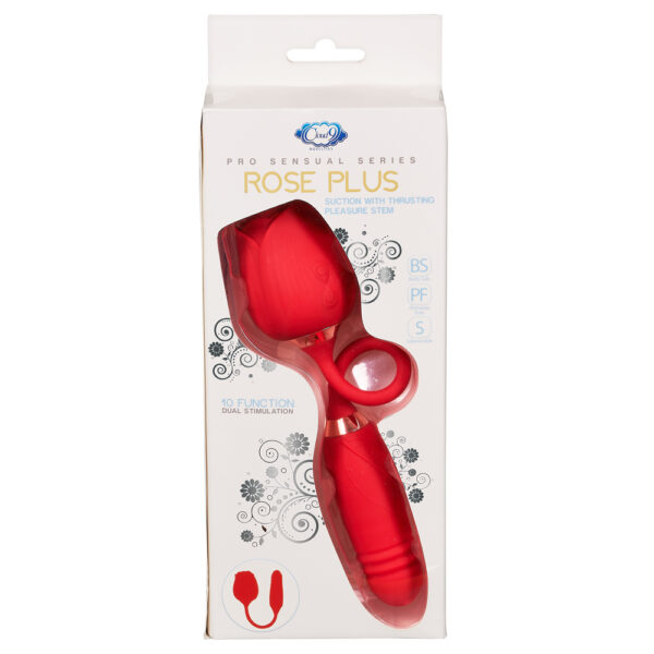 860008249777 Cloud 9 Health & Wellness Rose Plus W/ Thrusting Pleasure Stem