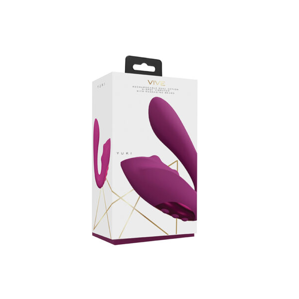 8714273051905 Vive Yuki Dual G-Spot Vibrator With Beads Pink