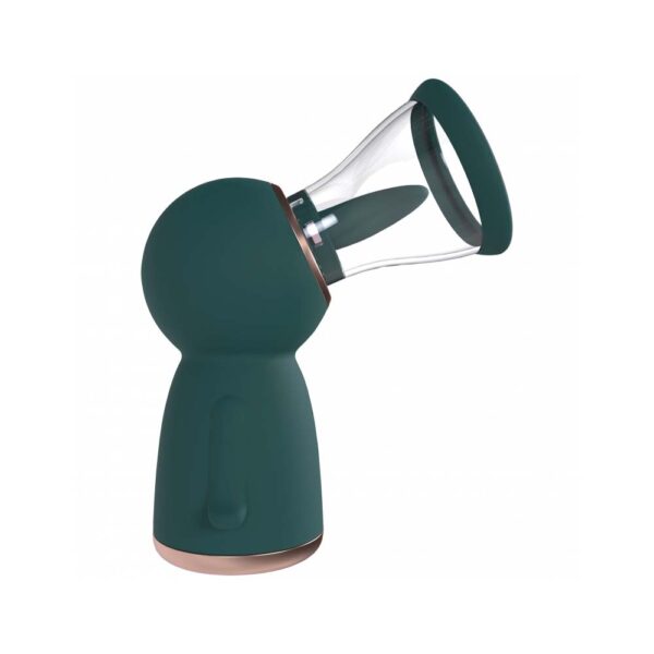 8714273054777 3 Pumped Enhance Automatic 13-Speed Silicone Rechargeable Vulva & Breast Pump Forest Green