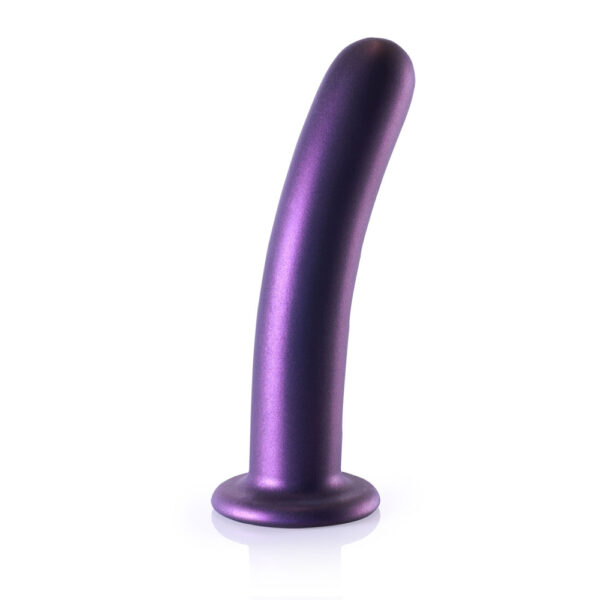 8714273494269 2 Smooth Silicone G-Spot Dildo 7" Metallic Purple
