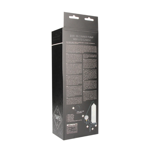Pumped Elite Beginner Pump With Psi Gauge Transparent - Image 3