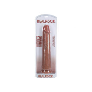 Realrock Extra Long Realistic Dildo No Balls 14" Tan