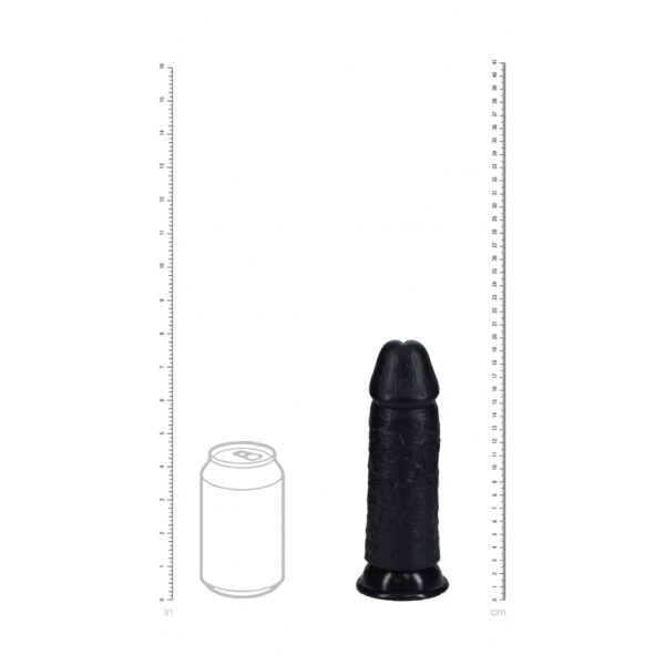 8714273505279 3 Realrock Extra Thick Realistic Dildo No Balls 8" Black