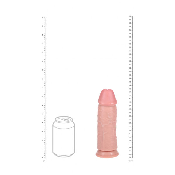 8714273505286 3 Realrock Extra Thick Realistic Dildo No Balls 8" Flesh