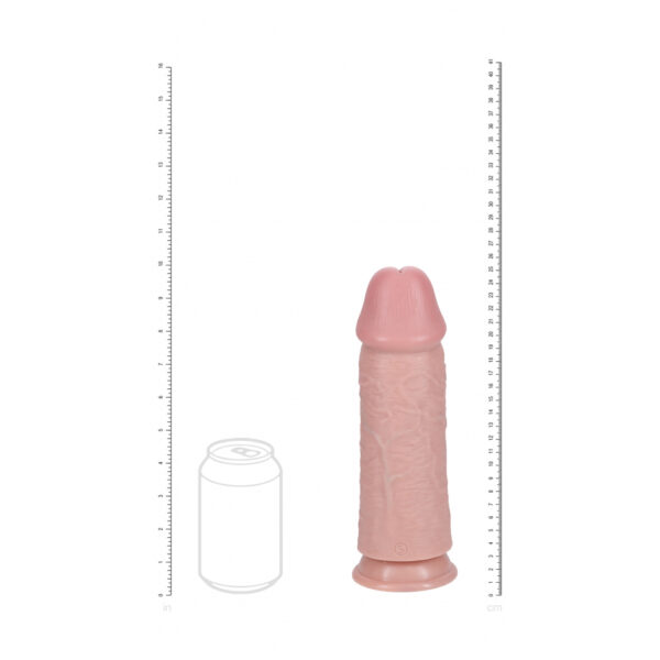 8714273505347 3 Realrock Extra Thick Realistic Dildo No Balls 10" Flesh