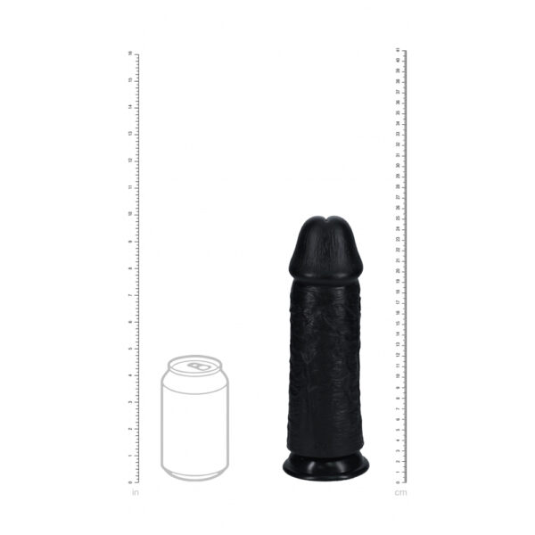 8714273505798 3 Realrock Extra Thick Realistic Dildo No Balls 10" Black