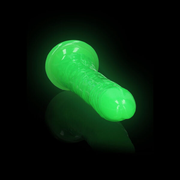 8714273519986 2 Realrock Glow In The Dark Slim Dildo 8'' Neon Green