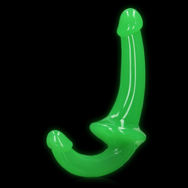 8714273520142 2 Realrock Glow In The Dark Strapless Strap-On 6'' Neon Green