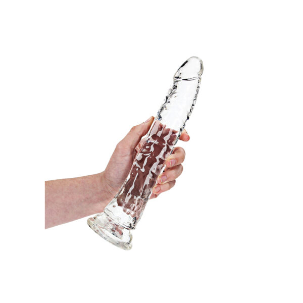 8714273520210 2 Realrock Crystal Clear Slim Dildo 10'' Transparent