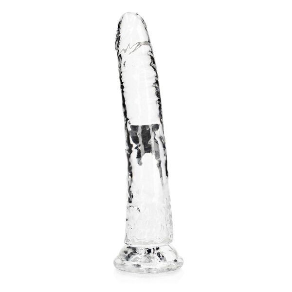 8714273520210 Realrock Crystal Clear Slim Dildo 10'' Transparent