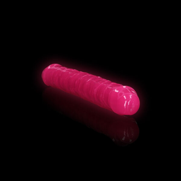 8714273520258 2 Realrock Glow In The Dark Double Dong 12'' Neon Pink