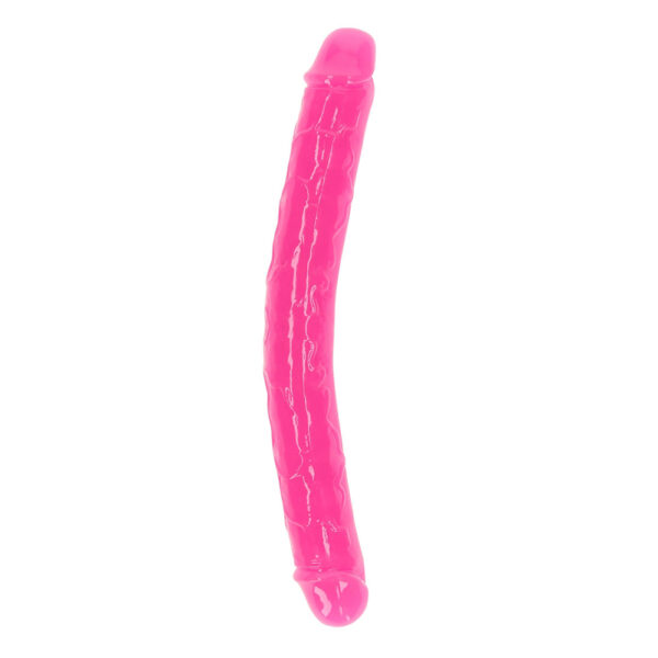 8714273520258 Realrock Glow In The Dark Double Dong 12'' Neon Pink