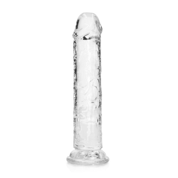 8714273520449 Realrock Crystal Clear Straight Realistic Dildo With Suction Cup 7'' Transparent