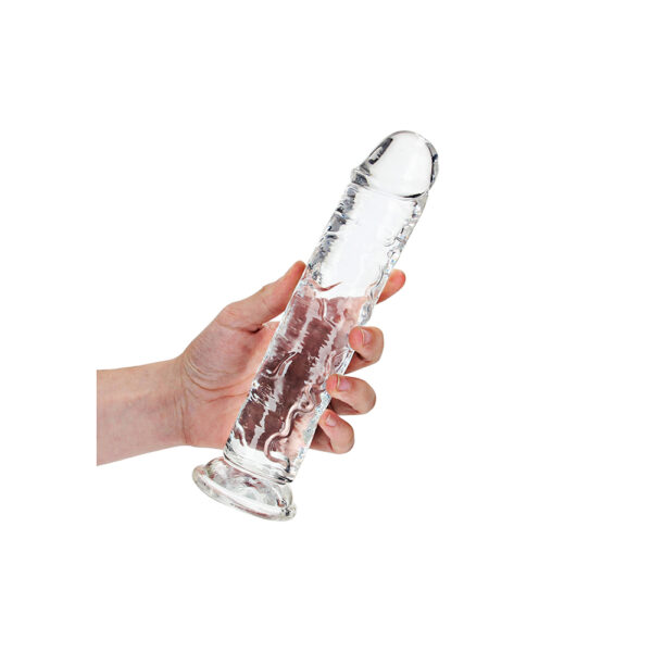 8714273520548 2 Realrock Crystal Clear Straight Realistic Dildo With Suction Cup 9'' Transparent