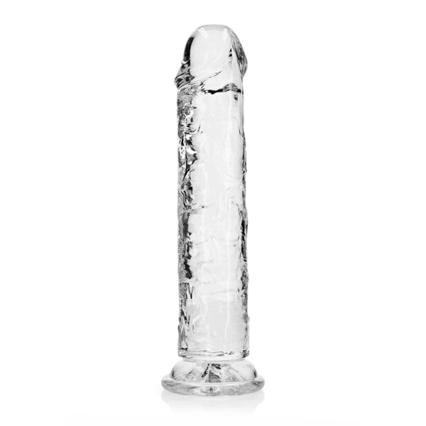 8714273520593 Realrock Crystal Clear Straight Realistic Dildo With Suction Cup 10'' Transparent