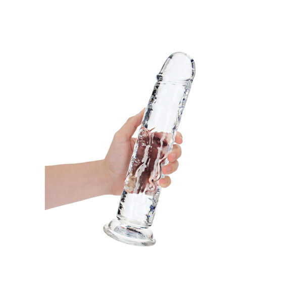 8714273520647 2 Realrock Crystal Clear Straight Realistic Dildo With Suction Cup 11'' Transparent