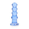 Realrock Crystal Clear Curvy Dildo Or Butt Plug 5.5'' Blue