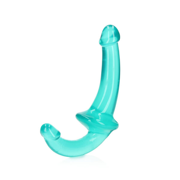 8714273520821 Realrock Crystal Clear Strapless Strap-On 6'' Turquoise