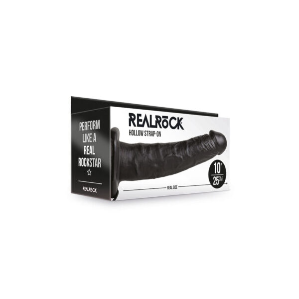 8714273521347 Realrock Hollow Strap-On Without Balls 10" Black