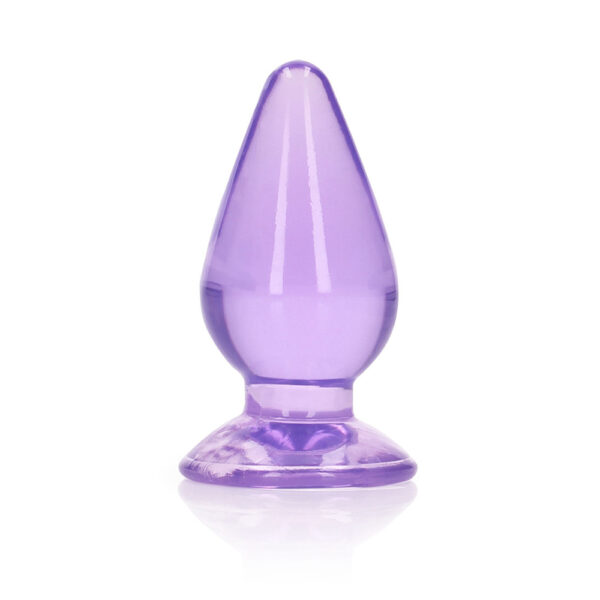 8714273522665 Realrock Crystal Clear Anal Plug 3.5'' Purple