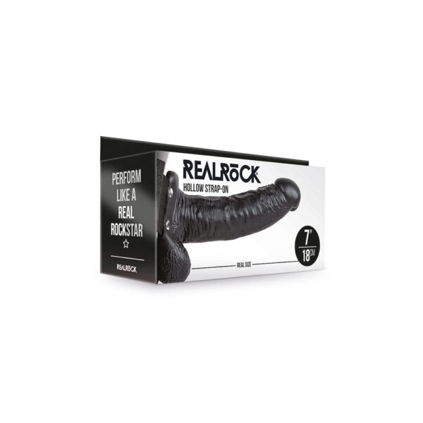 8714273533722 Realrock Hollow Strap-On With Balls 7''