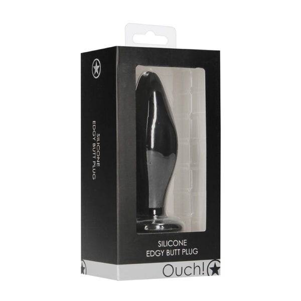 8714273925886 Ouch! Edgy Butt Plug Black