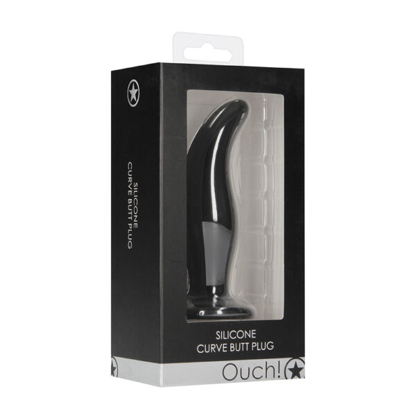 8714273930705 Ouch! Curve Butt Plug Black