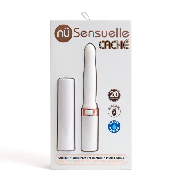 9342851001968 Nu Sensuelle Cache 20 Function Discreet Vibe White