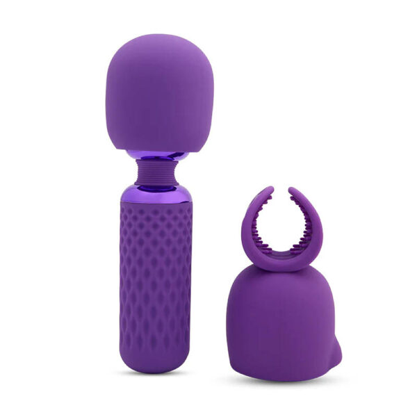 9342851003610 2 Harlow Nubii Mini Wand W/ Masturbator Purple