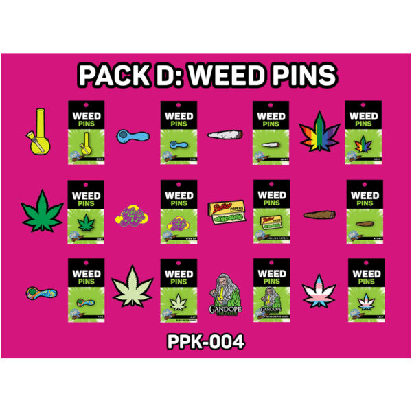 PPK 004 Pin Pack D: Weed Pins Only 48 Pins & Display